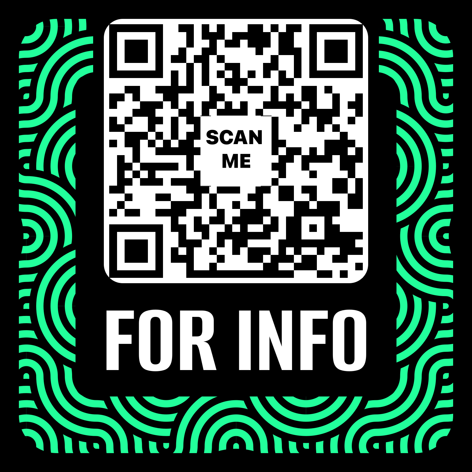 Abstract II QR magnet sticker design